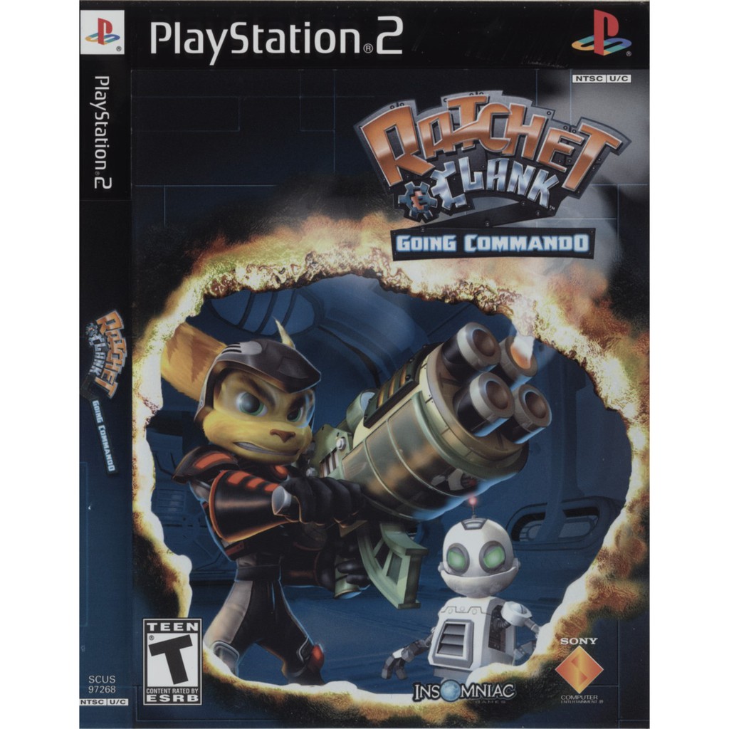 แผ่นเกมส์ Ratchet &amp; Clank Going Commando PS2 Playstation 2 คุณภาพสูง ราคาถูก