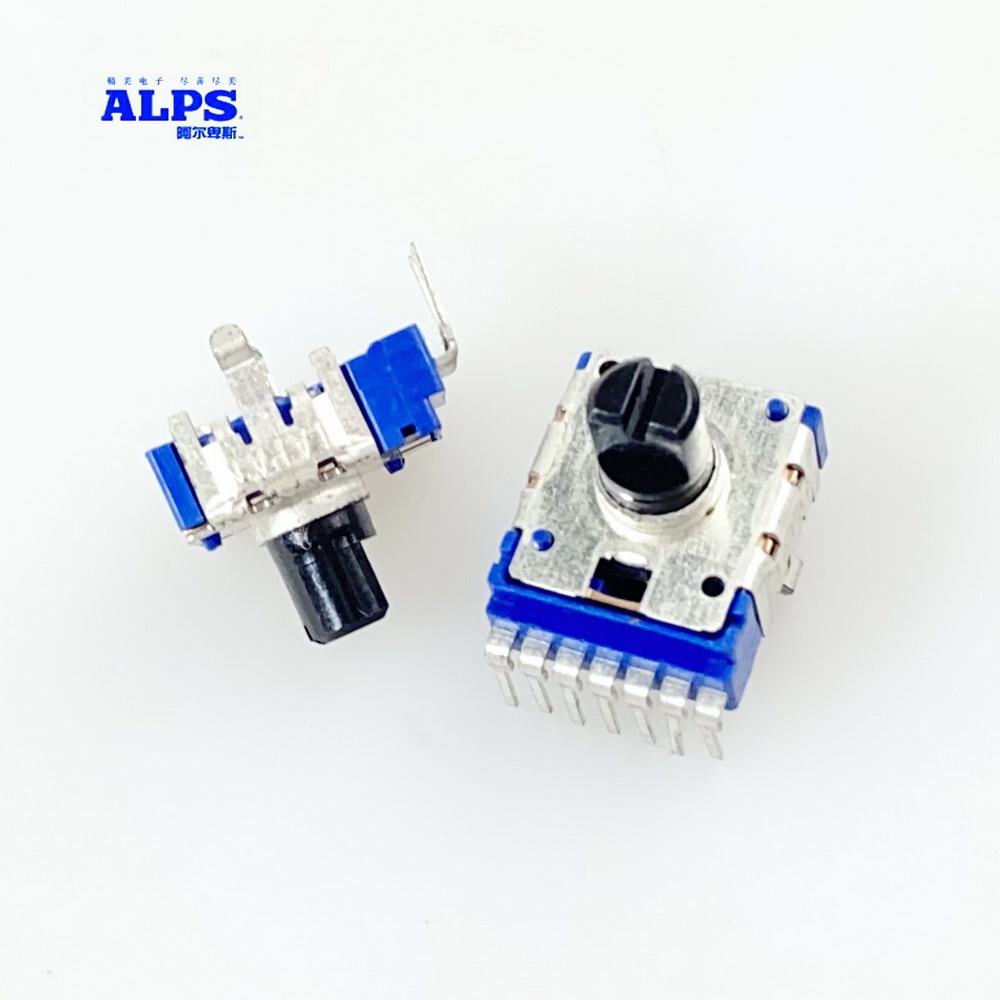 โพเทนชิโอมิเตอร์ เพลาเชิงเส้น 14 มม. ALPS RK14 B100K 100K 8 มม. D PC 7 ...