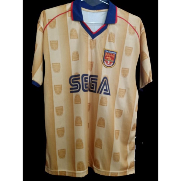 เสื้อทีม อาเซนอล วินเทจ งานไม่แท้ Arsenal vintage 2001 away kit DIY.