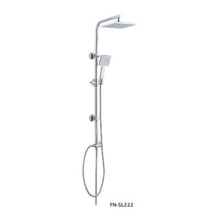 Ghouse Online FENIX ชุดเรน Rain Shower ครบชุด แบบ หัวเหลี่ยม FN-SL222 สีโครเมี่ยม