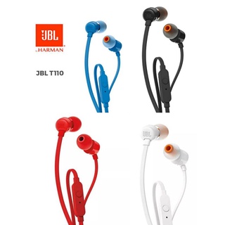 พร้อมส่งจากไทย หูฟัง JBL T110 แท้100% เบสแน่น เสียงดี 3.5มม.