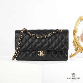 CHANEL BOY 10 BLACK CAVIAR RHW