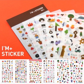 S040# IM+ Stickers set 6 แผ่น