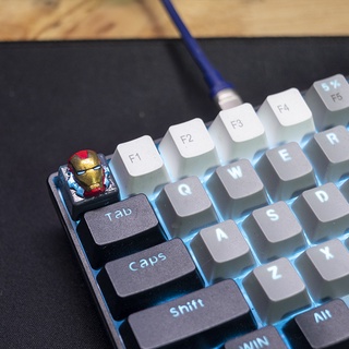 ส่งฟรี Artisan keycap Ironman