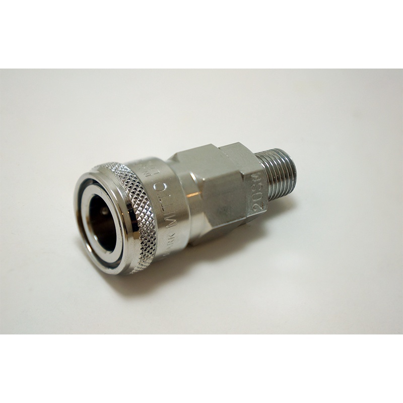 20SM ข้อต่อสวมเร็ว คอปเปอร์ลม ขนาดเกลียวนอก 2หุน รุ่น 20SM เกลียวนอก 1/4" High coupler 40SM steel