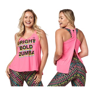 Zumba Wear : Bright Bold Zumba Open Back Tank (เสื้อกล้ามออกกำลังกายซุมบ้า)