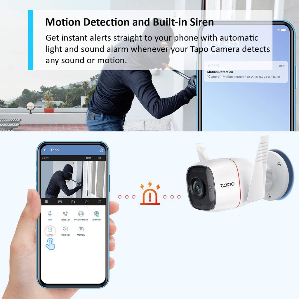 🔥ขายดีส่งไว🔥⚡️กล้องวงจรปิดไร้สาย⚡️ TP-LINK (Tapo C310 C320WS C325WB C500 C510W C520WS C530WS) Outdoor Security WIFI รูปที่ 6