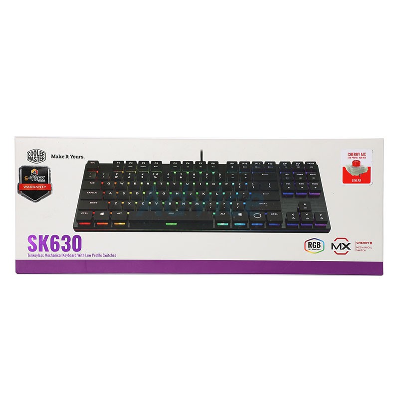 KEYBOARD COOLER MASTER SK630 RGB (RED-SWITCH) (US)
