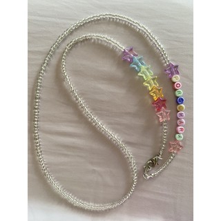 Sister’s Thing Studio 🌈Transparency beaded rainbow mask สายคล้องแมสลูกปัด สดใส สายรุ้ง ผีเสื้อ ดาว หัวใจ ดอกไม้