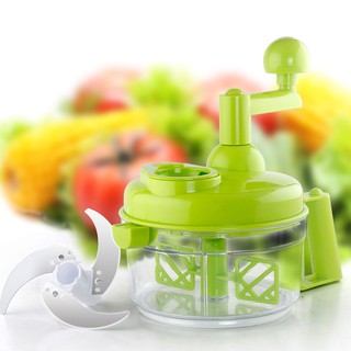 Multi-function Manual Food Processor เครื่องเตรียมอาหารสำหรับผักเนื้อ สะดวกเครื่องปั่น เครื่องบดสับอาหาร