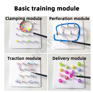 ✥۩№Laparoscopic Simulator โมดูลการฝึกอบรม Laparoscopy Instruments สำหรับพยาบาลนักเรียนเทรนเนอร์ผ่าตัดเย็บชุด Pratice เคร