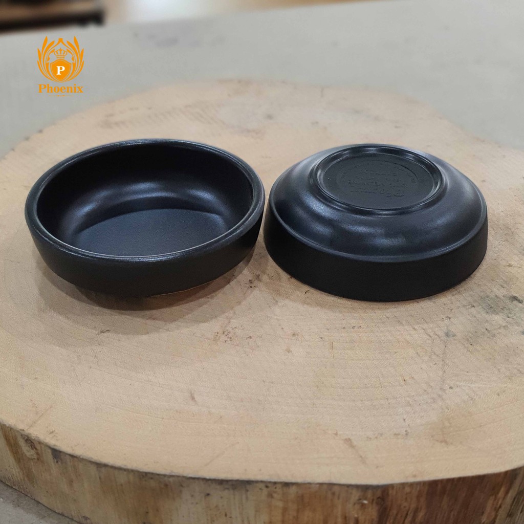 ถ้วยน้ำจิ้มกลม ขอบตัั้ง 3.5นิ้ว เมลามีน สีดำ Phoenix F177204 - รูปที่ 2