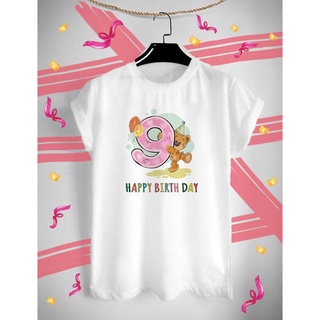 เสื้อยืด ลาย Happy Birthday สุขสันต์วันเกิด ใส่สบาย ไม่ยืด ไม่ย้วย