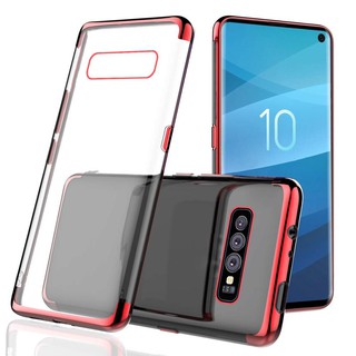 เคส TPU ใส่ขอบสีสำหรับ Samsung Galaxy S10/S10+