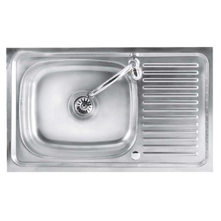 Embedded sink BUILT-IN SINK 1B1D TECNOPLUS 1075 SD STAINLESS STEEL Sink device Kitchen equipment อ่างล้างจานฝัง ซิงค์ฝัง