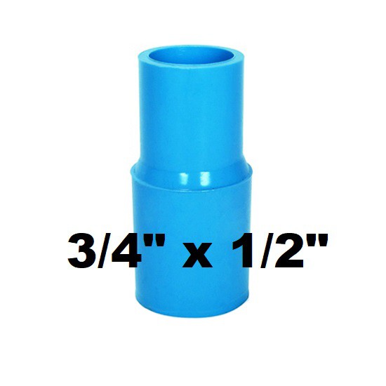 ข้อลดตรง PVC 6 หุน ลด 4หุน ข้อลด 3/4" x 1/2.