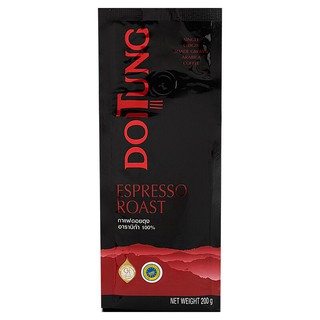 ดอยตุงกาแฟคั่วบดอาราบิก้าเอสเพรสโซ่โรสต์ 200กรัม Doi Tung Roast &amp; Ground Coffee Arabica Espresso Roast 200g.