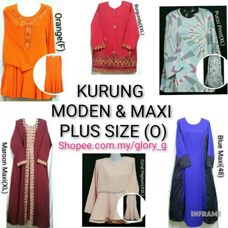 BAJU KURUNG & MAXI PLUS SIZE O (รัก)