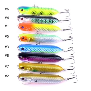 พร้อมส่ง เหยื่อตกปลา พลาสติก ตา 3D 9.5 ซม. 18 กรัม 1 ชิ้น