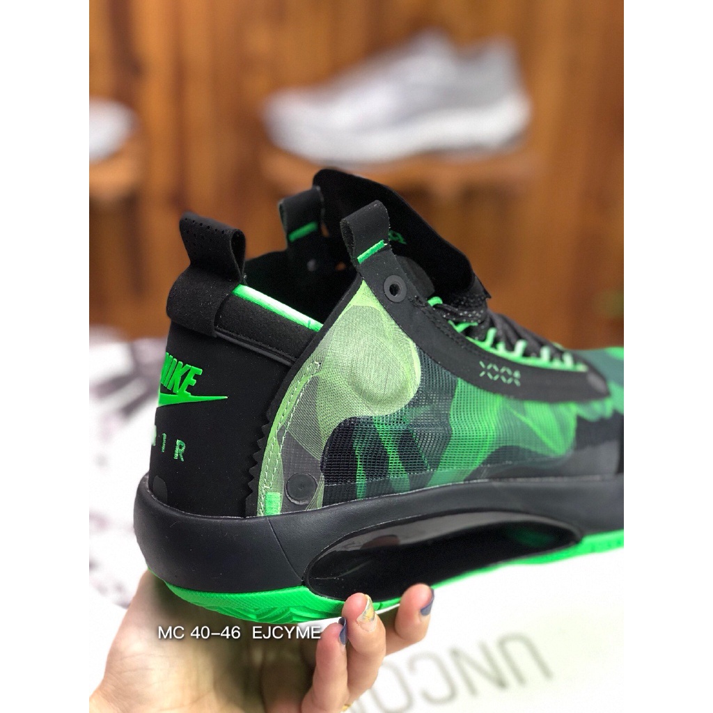 ของแท้ จัดส่งฟรี Nike Air Jordan 34 AJ34 รองเท้าบาสเก็ตบอล รองเท้ากีฬา ...