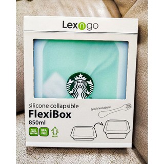 Starbucks กล่องใส่อาหาร FlexiBox สี Mint 850 ml.