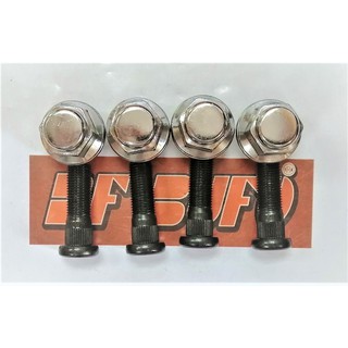 สกรูล้อหลัง NISSAN FRONTIER 4WD 12*1.25 BUFO (แกนสั้น + หัวแม็กซ์) Rear wheel bolt and nut set (4ตัว/ชุด)