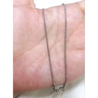 *ขายดี*สร้อยสแตนเลสแท้100% คุณภาพดี(ไม่แพ้ไม่ลอกไม่ดำ)เส้นเล็ก แต่งานละเอียดและแข็งแรง
