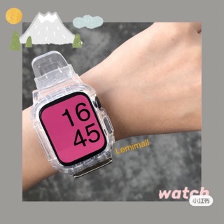 สาย iwatch  watch 8 7 6 SE 5 4 3 38 มิลลิเมตร 42 มิลลิเมตร 2in1 เคส สายแอปเปิลวอช watch 40mm 44mm สายนาฬิกา