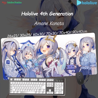 Amane Kanata ☆ Hololive Pixiv Vtuber แผ่นรองเมาส์ ซิลิโคน กันลื่น โอเวอร์ไซซ์ ลายน่ารัก สําหรับเด็กผู้หญิง Oversized Mousepad Precision Seaming Non-slip Silicone Cute Girl Keyboard Mat