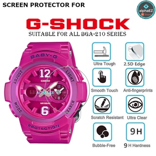 Casio G-Shock BGA-210 Series 9H ฝาครอบป้องกันหน้าจอนาฬิกา BGA210 กระจกนิรภัยแข็ง ป้องกันรอยขีดข่วน