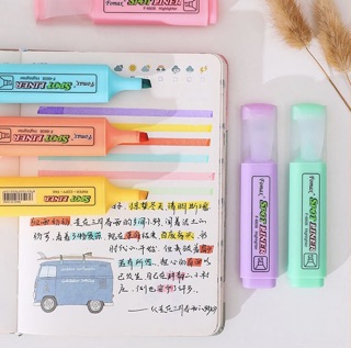 ปากกาไฮไลท์ สีพาสเทล ปากกาเน้นข้อความ marker pen ปากกาไฮไลท์เน้นข้อความ