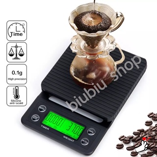 เครื่องชั่งดิจิตอล จับเวลา Coffee Scale เครื่องชั่งกาแฟ 3 กก. / 0.1กรัม