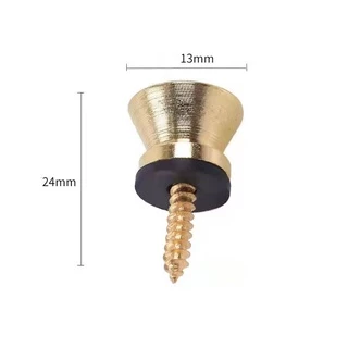 【พร้อมส่ง】1 pcs สกรูล็อกสายคล้องกีตาร์ น็อตหูหิ้ว สี：ทอง เงิน ดำ นำไปใช้กับ สายลำโพงบลูทูธ แอมป์จิ๋ว