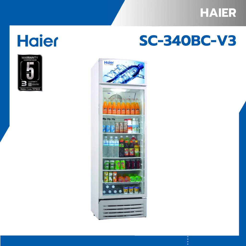 HAIER ตู้แช่เย็น ไฮเออร์ 1 ประตู 12 คิว รุ่น SC-340BC-V3