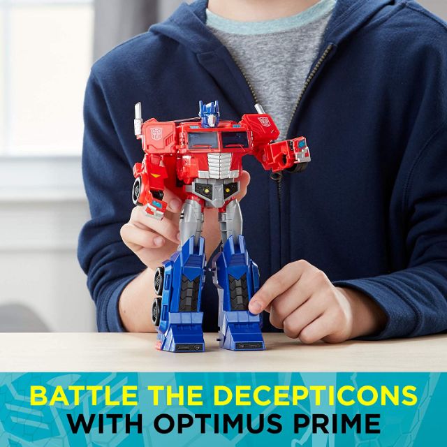 transformers toys optimus prime cyberverse ultimate class action figure
