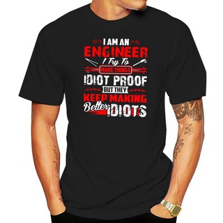 [COD]เสื้อยืดแขนสั้น คอกลม พิมพ์ลาย I Am An Engineer สําหรับผู้ชายS-5XL