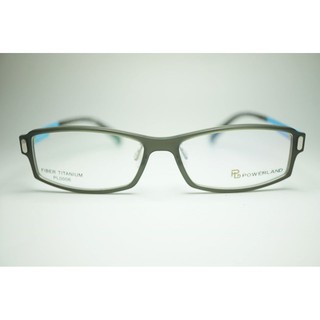 KPC Optic กรอบแว่นพร้อมตัดเลนส์ กรอบเป็นวัสดุ fiber titanium รหัส PL0006 กรอบเทา ขาฟ้า
