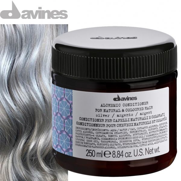 Davines Alchemic Conditioner Silver 250ml conditioning for color hair ครีมนวดสีม่วงสำหรับเติมสีผม สำ