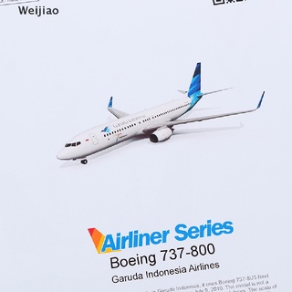 Weijiao 1:100 Boeing 737-800 เครื่องบินกระดาษ 3D ของเล่นแฮนด์เมด Th