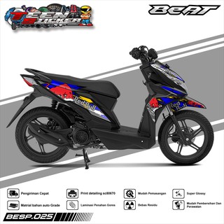 สติกเกอร์ติดตกแต่ง สําหรับ HONDA BEAT ESP Racing Design 025