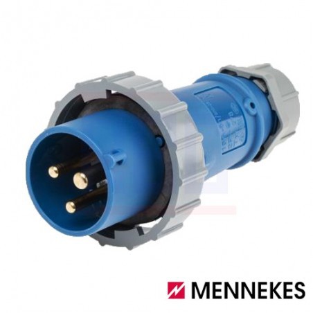 ปลั๊ก PW ตัวผู้ 2P+E16A IP67 278 MENNEKES / MENNEKES รหัสสินค้า 540 ปลั๊กตัวเมียกลางทาง (2P+E) 16A 2