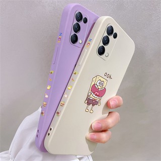 เคสโทรศัพท์สำหรับ OPPO Reno2/Reno2 F/Reno3/Reno4/Reno4 PRO/Reno4 Z 5G/Reno5/Reno5 Pro/Reno6/Reno6 Pro/Reno6z 5G การ์ตูนน่ารักสาวสพันชบ็อบสแควร์แพนท์โทรศัพท์มือถือเคสมือถือกันกระแทก,กันน้ำ,Anti-Fall ฝาครอบป้องกัน,สไตล์