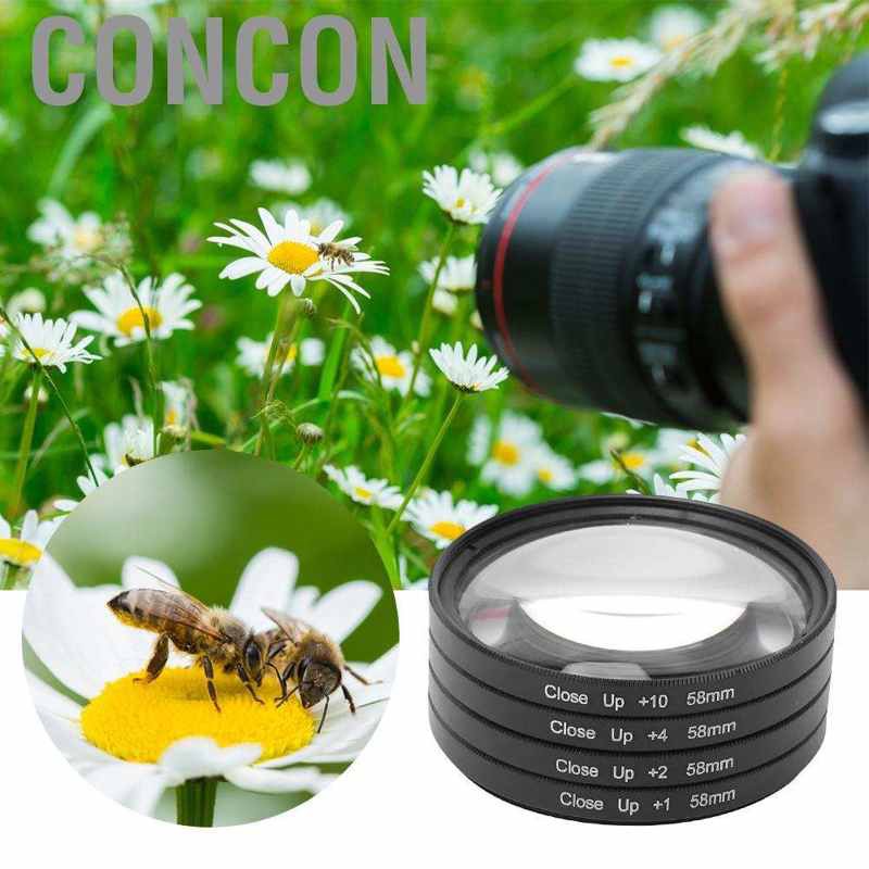 ฟิลเตอร์เลนส์มาโคร 58 มม . เหมาะสําหรับ Canon / Nikon / Sony Cam #8