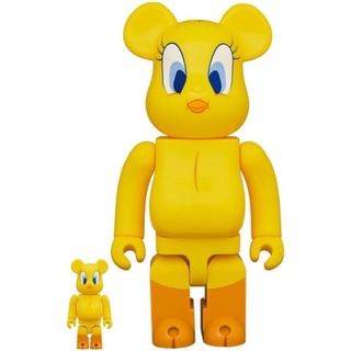 (ของแท้) BE@RBRICK LOONEY TUNES: TWEETY 100% &amp; 400％  (Bearbrick)