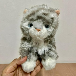 ตุ๊กตาแมว แมวสีเทา แมวเทา  Cat แมว Cat Plush Stuffed Animal Toy cat ตุ๊กตาแมว ตุ๊กตาสัตว์ ทาสแมว แมว Cat