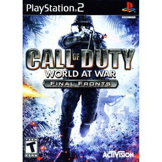 Call of Duty : World at War Final Fronts PS2 แผ่นเกมส์PS2 เกมเพล2 แผ่นไรท์คุณภาพ