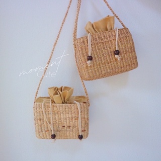 Weave bag กระเป๋าสาน กระเป๋าสานสะพายข้าง กระเป๋าสานผักตบชวา กระเป๋าไปทะเล กระเป๋า