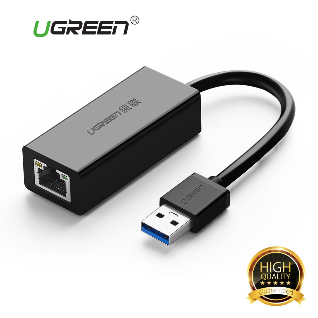 Ugreen (20256,black) USB 3.0 Gigabit Adapter USB to RJ45 Lan
