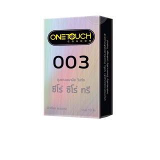 โปรโมชั่น : วันทัช 00312ชิ้น 1กล่อง Onetouch 003 Condom