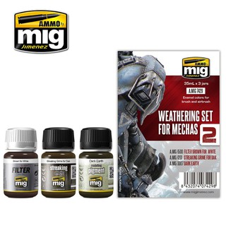 Ammo By MIG - AMIG7429 WEATHERING SET FOR MECHAS